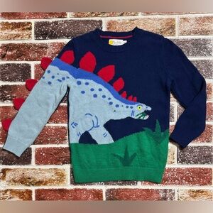 Mini Boden Dinosaur Stegosaurus 3D Sweater boys 5-6y